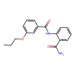 2-[(3-Propoxybenzoyl)amino]benzamide structure