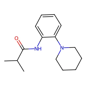 2-methyl-N-(2-piperidin-1-ylphenyl)propanamide structure