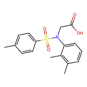 N-(2,3-dimethylphenyl)-N-[(4-methylphenyl)sulfonyl]glycine structure