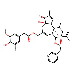 Iodoresiniferatoxin structure