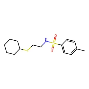N-[2-(cyclohexylsulfanyl)ethyl]-4-methylbenzenesulfonamide structure