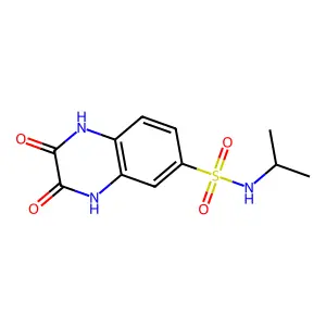 2,3-dioxo-N-propan-2-yl-1,4-dihydroquinoxaline-6-sulfonamide structure