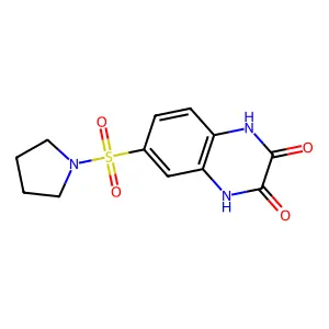6-Pyrrolidin-1-ylsulfonyl-1,4-dihydroquinoxaline-2,3-dione structure