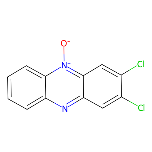 2,3-Dichloro-5-oxidophenazin-5-ium structure