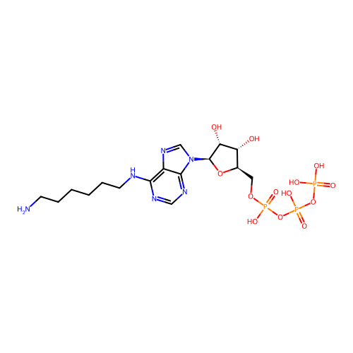 N(6)-aminohexyladenosine triphosphate structure