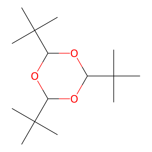 1,3,5-Trioxane, 2,4,6-tris(1,1-dimethylethyl)- structure