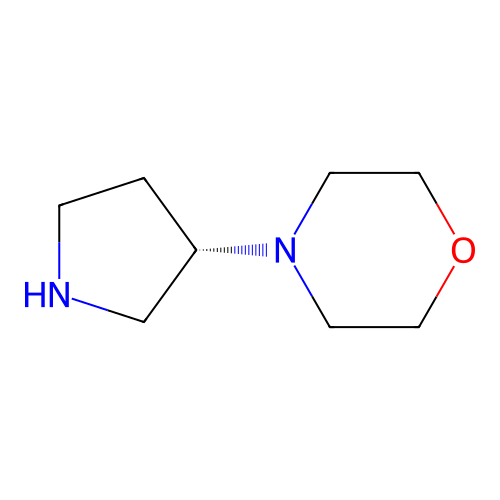 4-(3S)-3-Pyrrolidinyl-morpholine structure