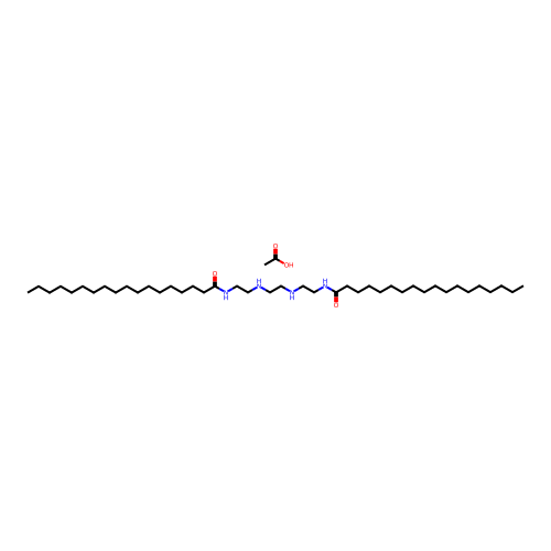N,N'-[ethylenebis(iminoethylene)]distearamide monoacetate structure