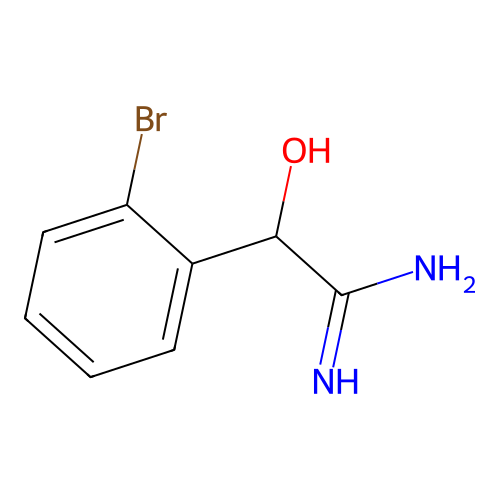 2-(2-Bromophenyl)-2-hydroxyethanimidamide structure