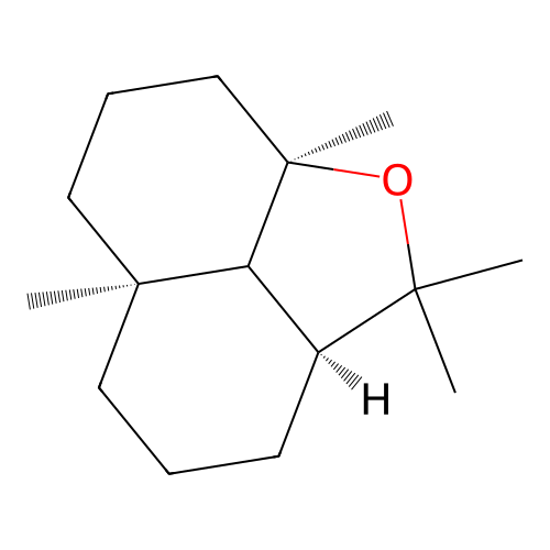 2,2,5a,8a-Tetramethyldecahydro-2H-naphtho[1,8-bc]furan structure