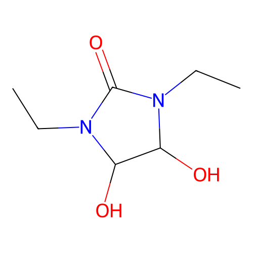 1,3-Diethyl-4,5-dihydroxyimidazolidin-2-one structure