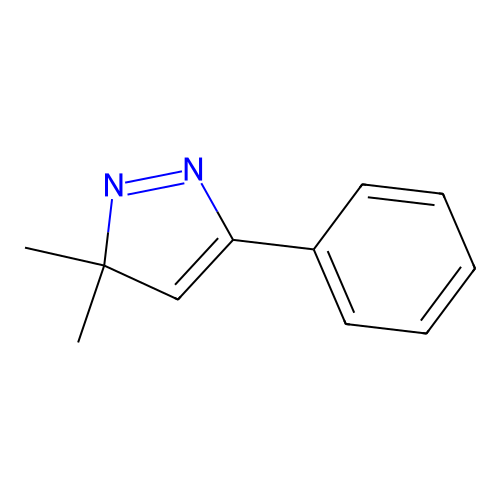3,3-Dimethyl-5-phenyl-3H-pyrazole structure