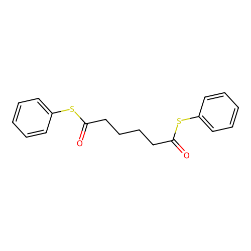 S~1~,S~6~-Diphenyl hexanebis(thioate) structure