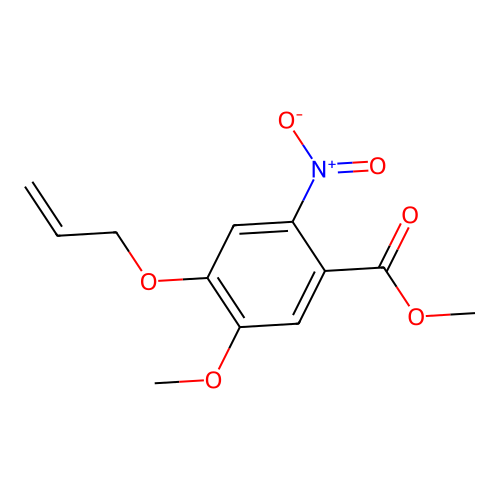 Methyl 4-(allyloxy)-5-methoxy-2-nitrobenzoate structure