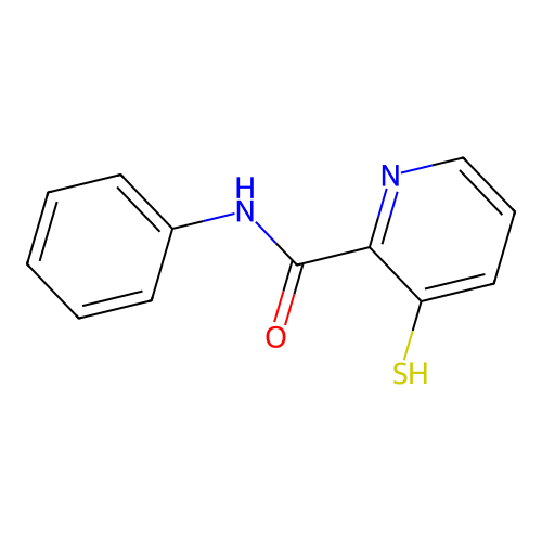 2-Pyridinecarboxamide, 3-mercapto-N-phenyl- structure