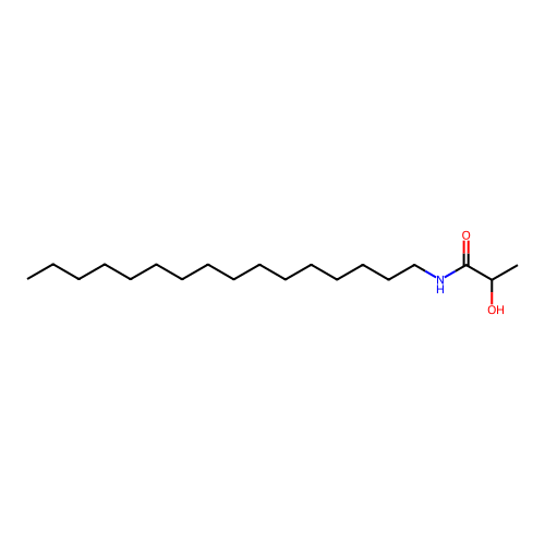 N-十六烷基-2-羟基丙酰胺 structure