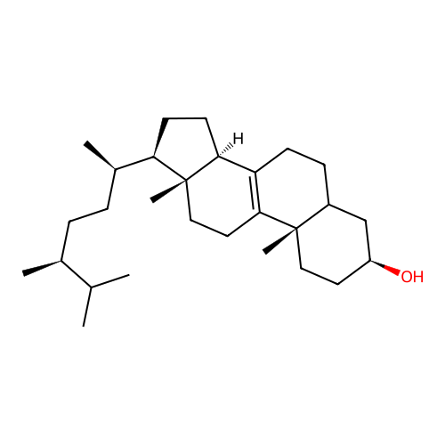 Ergost-8-en-3-ol structure