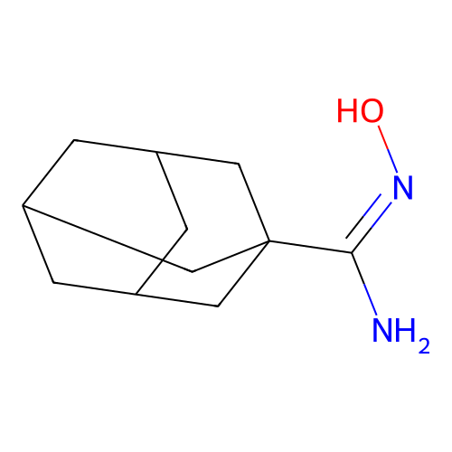 Adamantane-1-carboxamidoxime structure