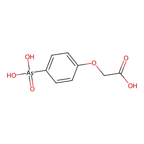 (p-Arsonophenoxy)acetic acid structure