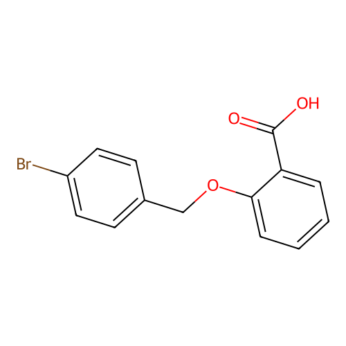 2-((4-Bromophenyl)methoxy)benzoic acid structure