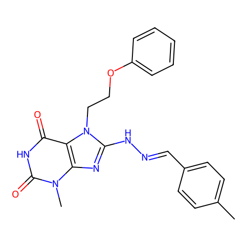 C22H22N6O3 structure