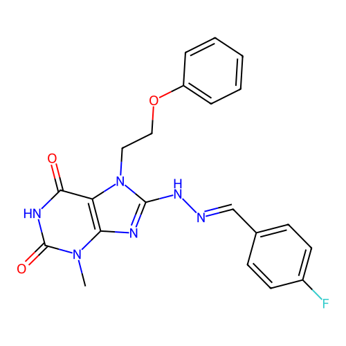 C21H19FN6O3 structure