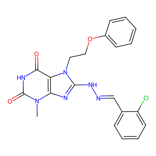 C21H19ClN6O3 structure