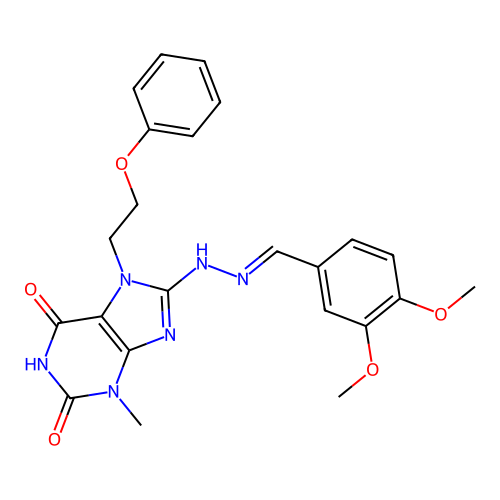 C23H24N6O5 structure