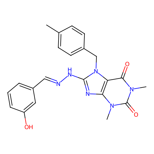 C22H22N6O3 structure