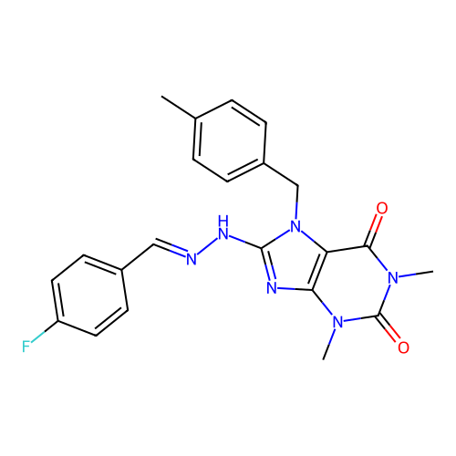 C22H21FN6O2 structure
