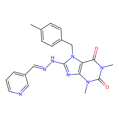 C21H21N7O2 structure