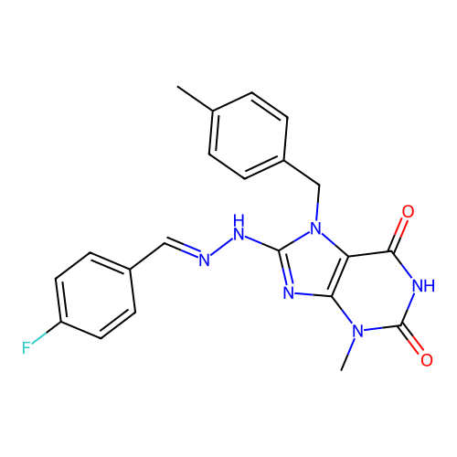 C21H19FN6O2 structure