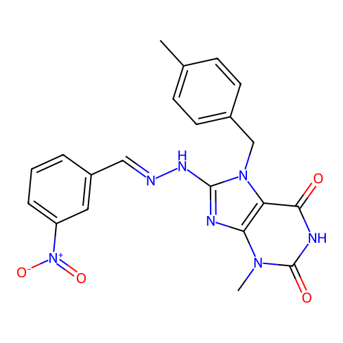 C21H19N7O4 structure