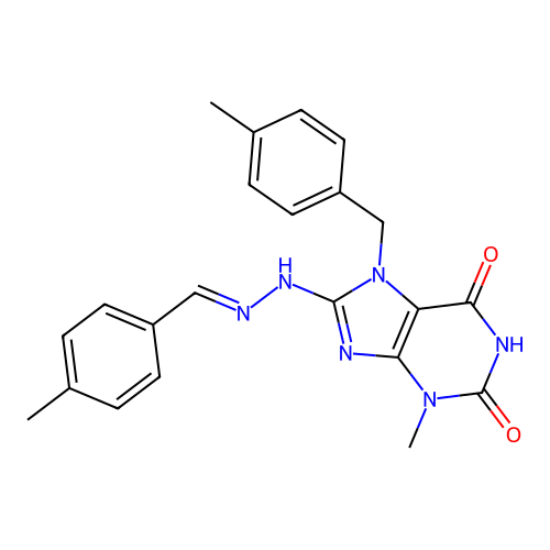 C22H22N6O2 structure