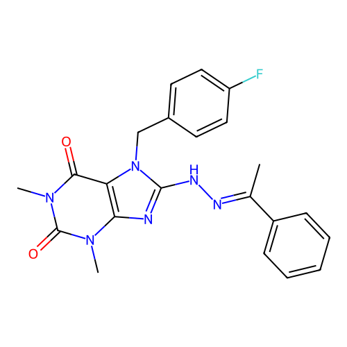 C22H21FN6O2 structure