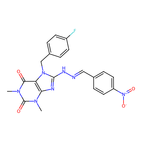 C21H18FN7O4 structure