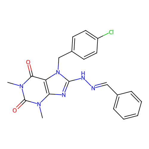 C21H19ClN6O2 structure