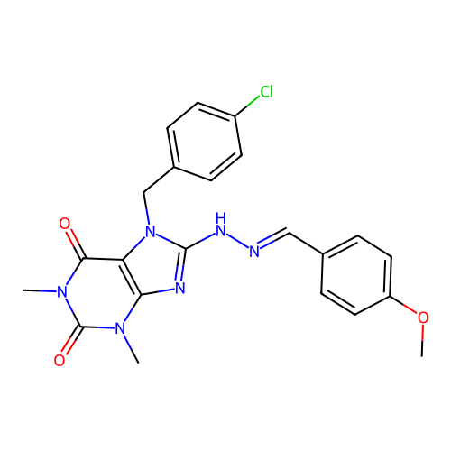 C22H21ClN6O3 structure
