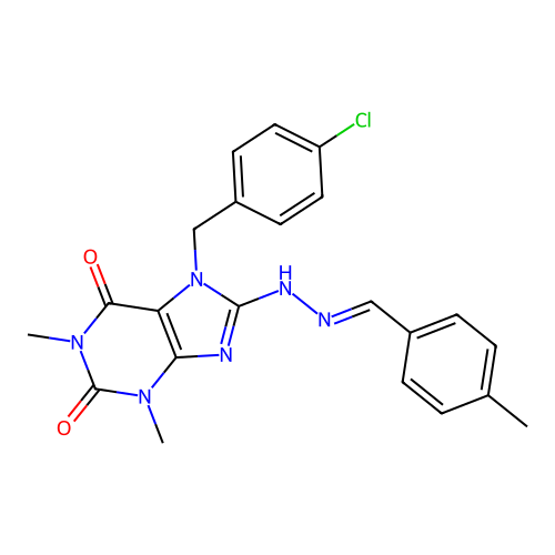 C22H21ClN6O2 structure