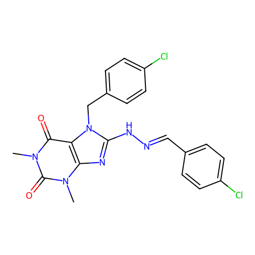 C21H18Cl2N6O2 structure