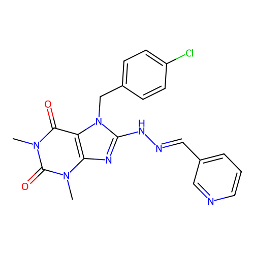 C20H18ClN7O2 structure