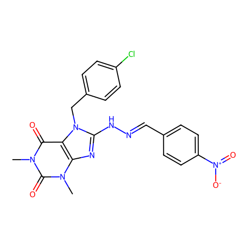 C21H18ClN7O4 structure
