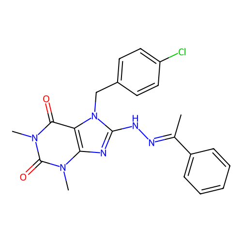 C22H21ClN6O2 structure