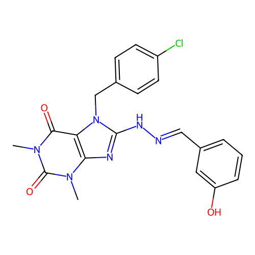 C21H19ClN6O3 structure