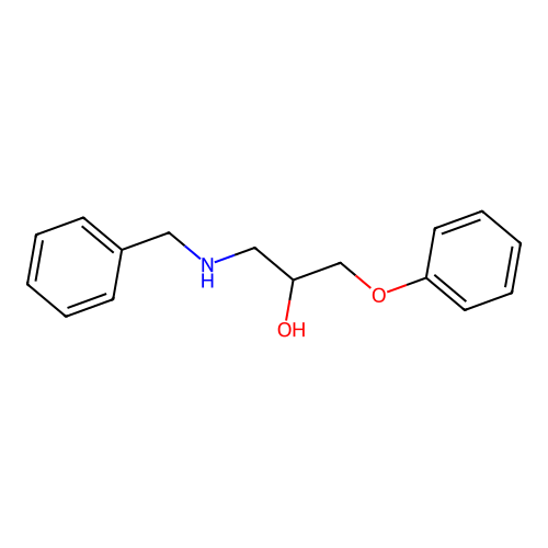 1-Benzylamino-3-phenoxy-propan-2-ol structure