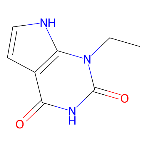 1-Ethyl-1H-pyrrolo[2,3-d]pyrimidine-2,4(3h,7h)-dione structure