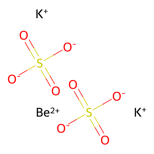 Beryllium potassium sulfate structure