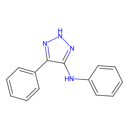 N,5-diphenyl-2H-triazol-4-amine structure