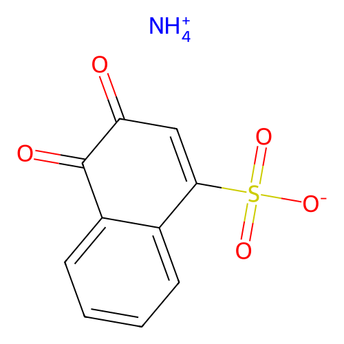1-Naphthalenesulfonic acid, 3,4-dihydro-3,4-dioxo-, ammonium salt (1:1) structure