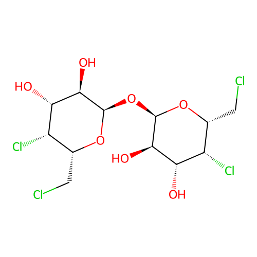 4,4',6,6'-Tetrachloro-4,4',6,6'-tetradeoxygalactotrehalose structure